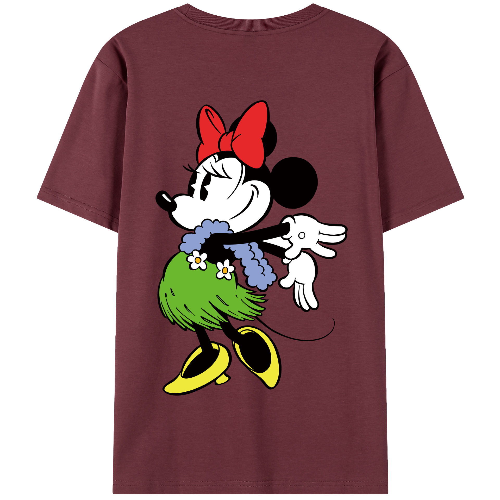 （画像用） ミッキーマウス Mickey Mouse 綿100％半袖Tシャツ（背面プリント）